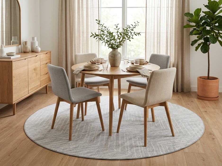 6' Round Washable Area Rug