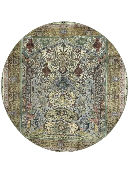 8' Round Washable Area Rug