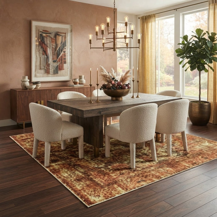 8' x 8' Square Washable Area Rug