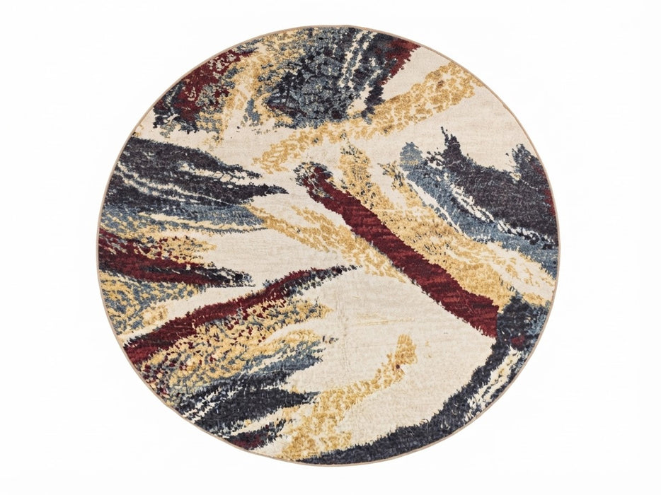8' Round Washable Area Rug
