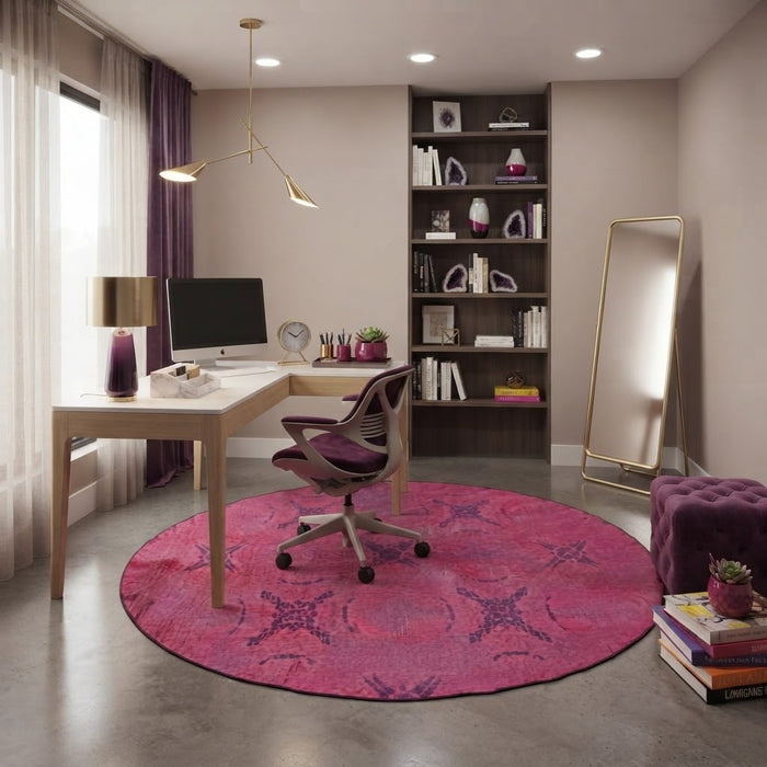 6' Round Washable Area Rug