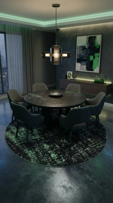 7' Round Washable Area Rug