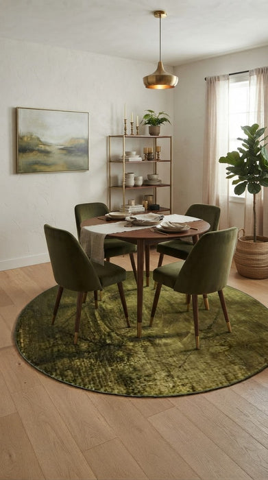 6' Round Washable Area Rug