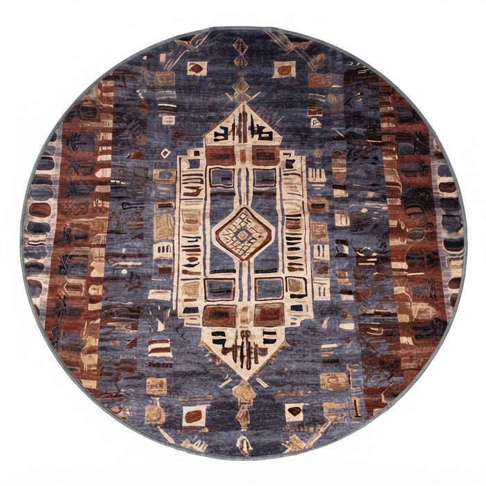 5' Round Washable Area Rug