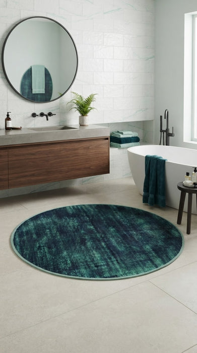 3' Round Washable Area Rug