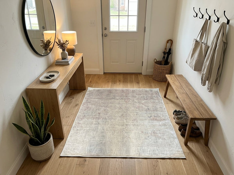 4' x 4' Square Washable Area Rug