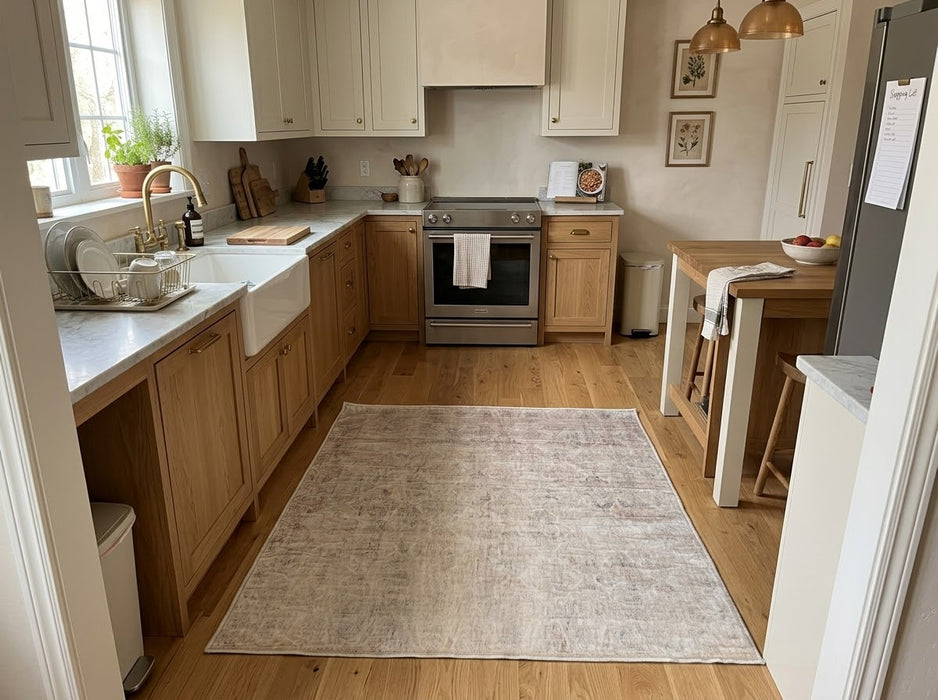 4' x 4' Square Washable Area Rug