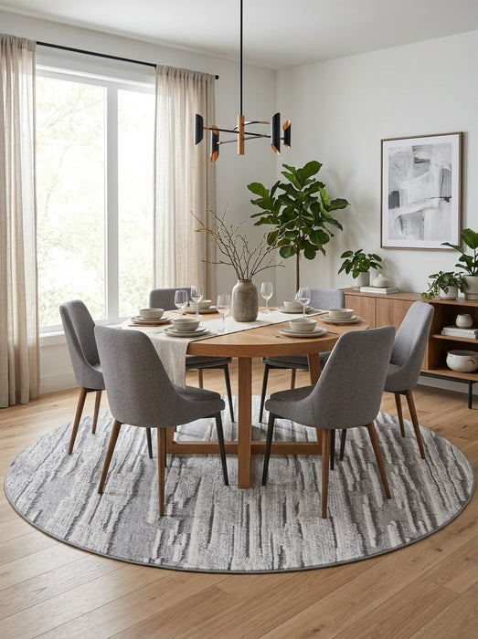 8' Round Washable Area Rug