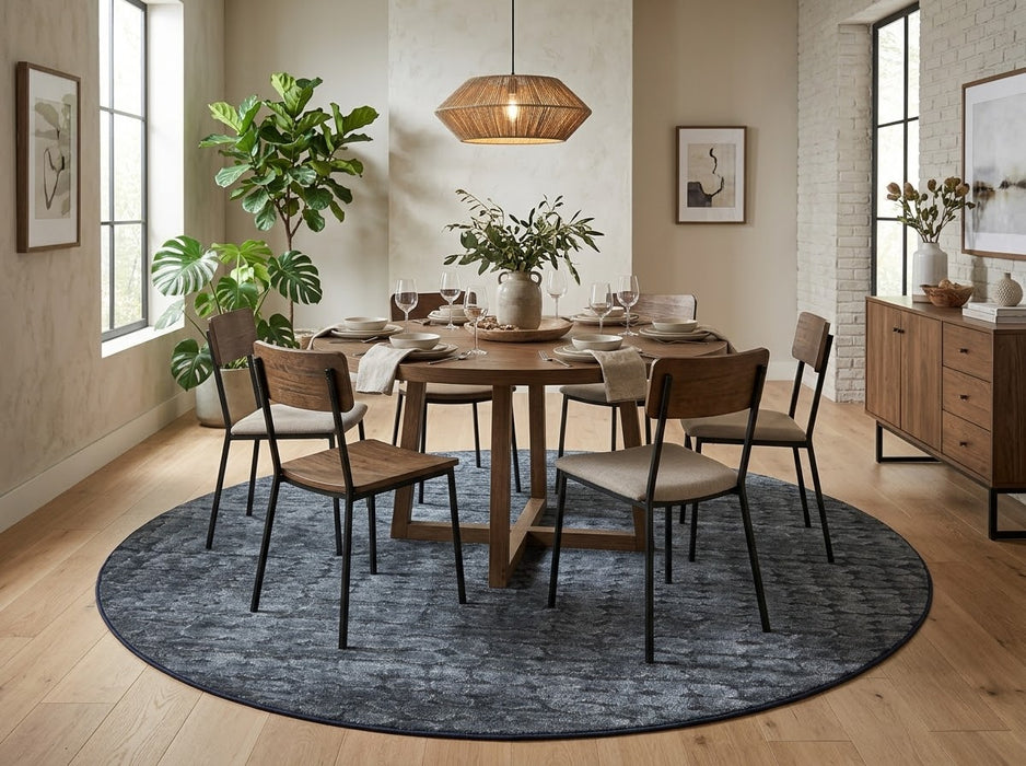 8' Round Washable Area Rug