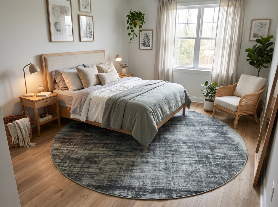 8' Round' Washable Area Rug