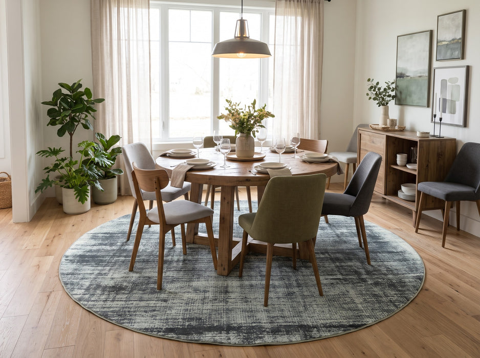 8' Round' Washable Area Rug