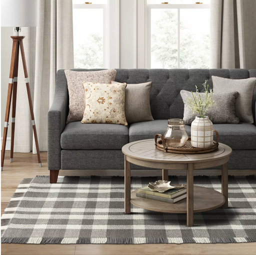 Size 5'X7' Color Gray Wool Buffalo Plaid Rug By - Threshold™