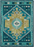 Size 5'X7' Color Teal Blue Persian Wool Tufted Area Rug - Opalhouse™
