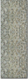 2'4"X7' Tie Dye Design Tufted Wool Accent Rug Green - Project 62™