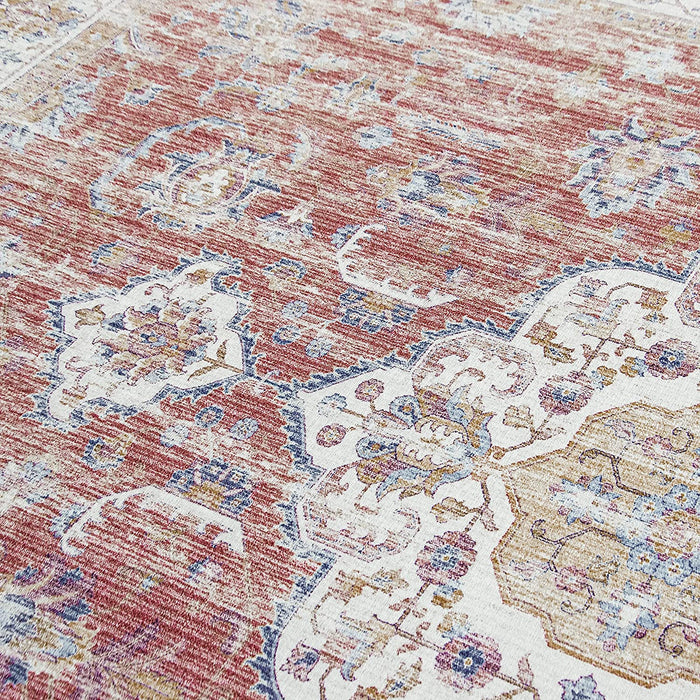 Size 2'6" x 6' Runner Made From Premium Recycled Fibers - Persian Distressed Rug