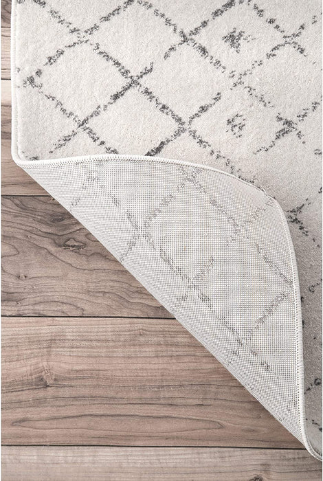 nuloom moroccan blythe area rug 10' x 14' grey/off-white