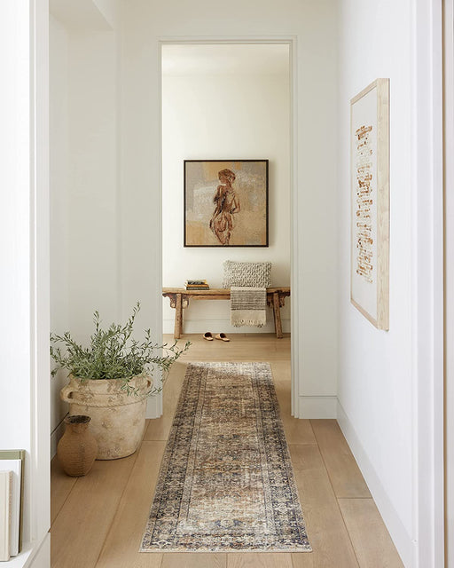 Amber Lewis x Loloi Morgan Collection Sunset / Ink, Traditional 2'-0" x 5'-0" Accent Rug feat. CloudPile™