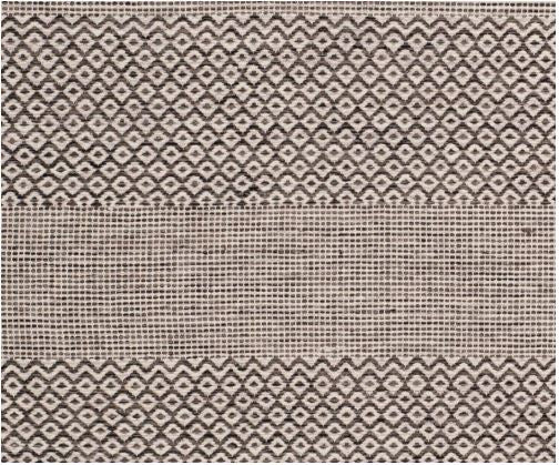 Safavieh Montauk Ivory/Anthracite 2 ft. x 10 ft. Geometric Runner Rug