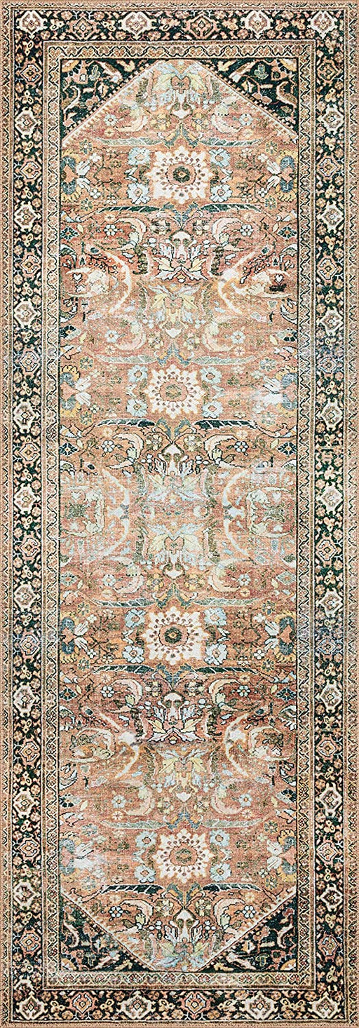LOLOI II Wynter Auburn/Multi 2 ft. 3 in. x 3 ft. 9 in. Traditional 100% Polyester Pile Area Rug