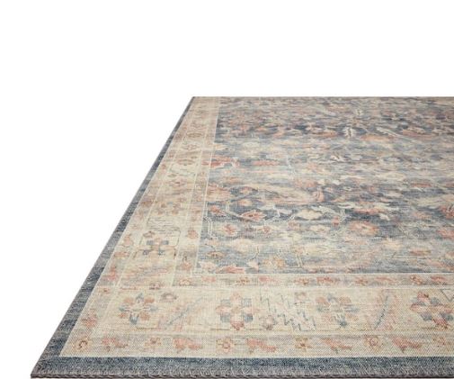 7 ft. 6 in. x 9 ft. 6 in. Denim/Multi Traditional LOLOI II Area Rug