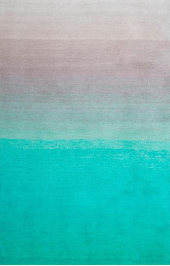 8 ft. x 10 ft. Luxe Ombre Turquoise Area Rug by nuLOOM