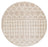 Size 7'10" Round Color Cream Pinnacle Shag Global Rug - Artistic Weavers
