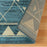 Jarvis Blue 5 ft. x 8 ft. Modern Geometric Polypropylene Area Rug
