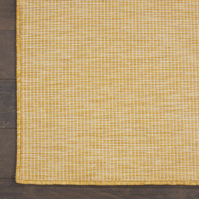 8' x 10' Positano Yellow, Modern, Solid, Indoor/Outdoor Area Rug By Nourison
