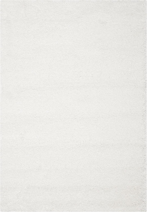 4' x 6' White SAFAVIEH California Premium Shag Collection Plush 2-inch Thick Area Rug