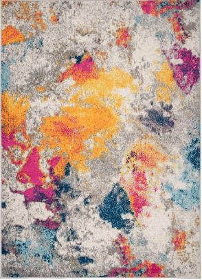 Contemporary Abstract Multi 3'3"x5' Area Rug