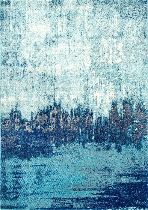 nuLOOM Alayna Abstract Area Rug, 3' x 5', Blue