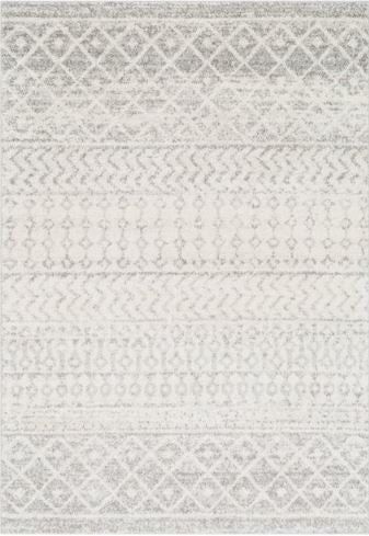 3'11" x 5'7" Rug in Light Gray/Medium Gray/White By Surya
