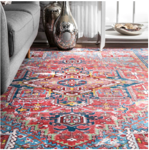 Size 10 ft. x 14 ft. Color Red Sherita Oriental Persian Area Rug By nuLOOM