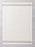 7' x 10' White/Gray Simple Border Stripe with Corner Tassel Rug - Hearth & Hand™ with Magnolia