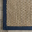 Rug Size 2' 6" X 6' Runner Color Navy Seagrass with Border