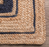 9 ft. x 12 ft. Braided Border Jute Navy Area Rug By nuLOOM