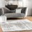 Size  6' 7" x 9', Color Grey nuLOOM Deedra Modern Abstract Area Rug