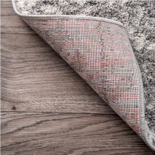 nuLOOM Deedra Misty Contemporary Gray 5 ft. Square Rug