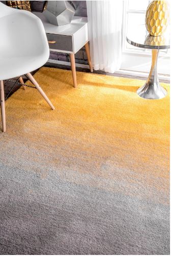nuLOOM Ana Ombre Shag Yellow 5 ft. x 8 ft. Area Rug