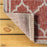 Trebol Moroccan Trellis Red/Beige 3 ft. 1 in. x 5 ft. Textured Weave Indoor/Outdoor Area Rug