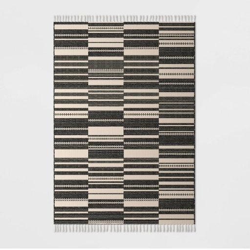 Size 7'x10' Tapestry Outdoor Rug Charcoal/Ivory - Project 62™