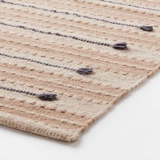 Size 7'x10' Striped/Clipped Yarn Rug Beige - Threshold™ designed with Studio McGee