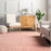 6 x 9 Pink Indoor Solid Washable Area Rug By nuLOOM