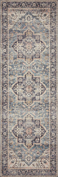 Loloi II Hathaway Collection HTH-01 Navy / Multi, Traditional Accent Rug, 2'-3" x 3'-9"