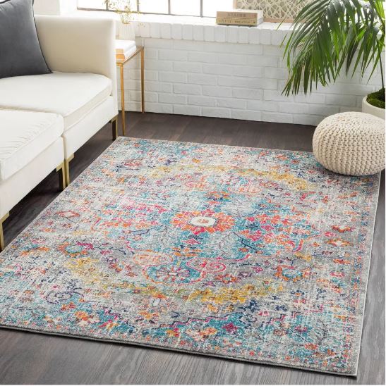 Size 7'10"x10'3" Color Gray Abby Traditional Rugs - Artistic Weavers