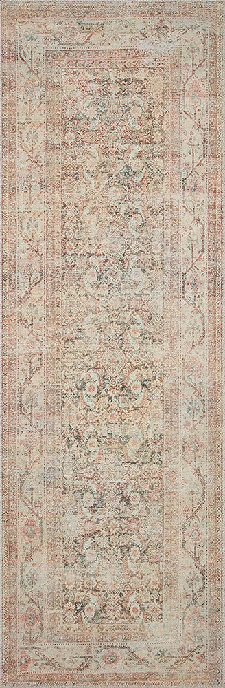 Loloi Natural / Apricot, Traditional 2'-3" x 3'-9" Accent Rug