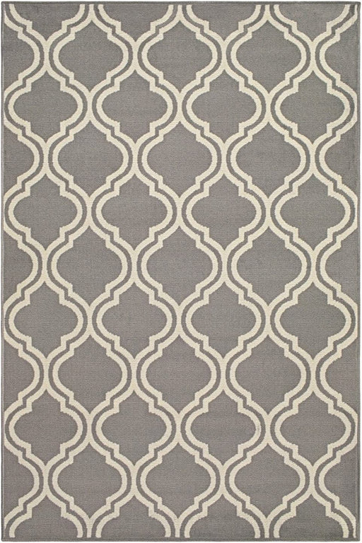 Size 8' x 10', Gray SUPERIOR Contemporary Ornamental Double Trellis Power-Loomed Indoor Area Rug