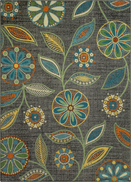 Size 7 x 10 Multi Colored Reggie Floral Area Rug By Maples Rugs