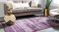 Size 3' 3 x 5' 3 Color Violet/ Eggplant Purple Unique Loom Del Mar Collection Area Rug- Modern Transitional Inspired Tonal Design
