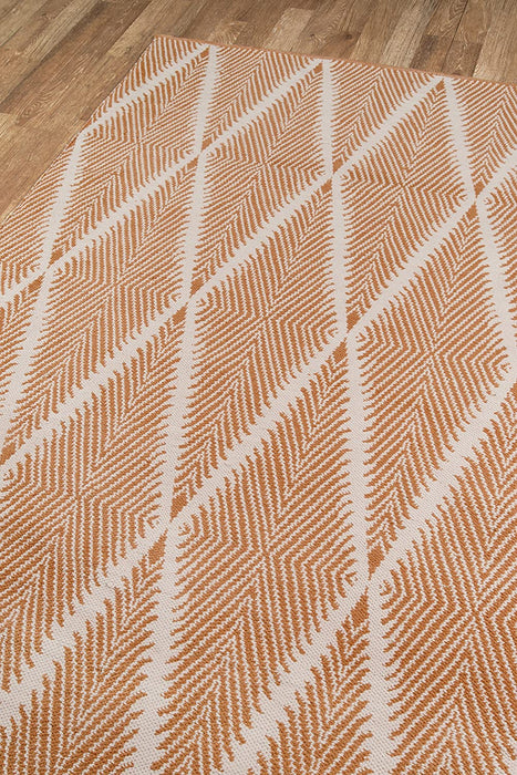 5x8 Orange Hand Woven Indoor Outdoor Area Rug By  Erin Gates by Momeni